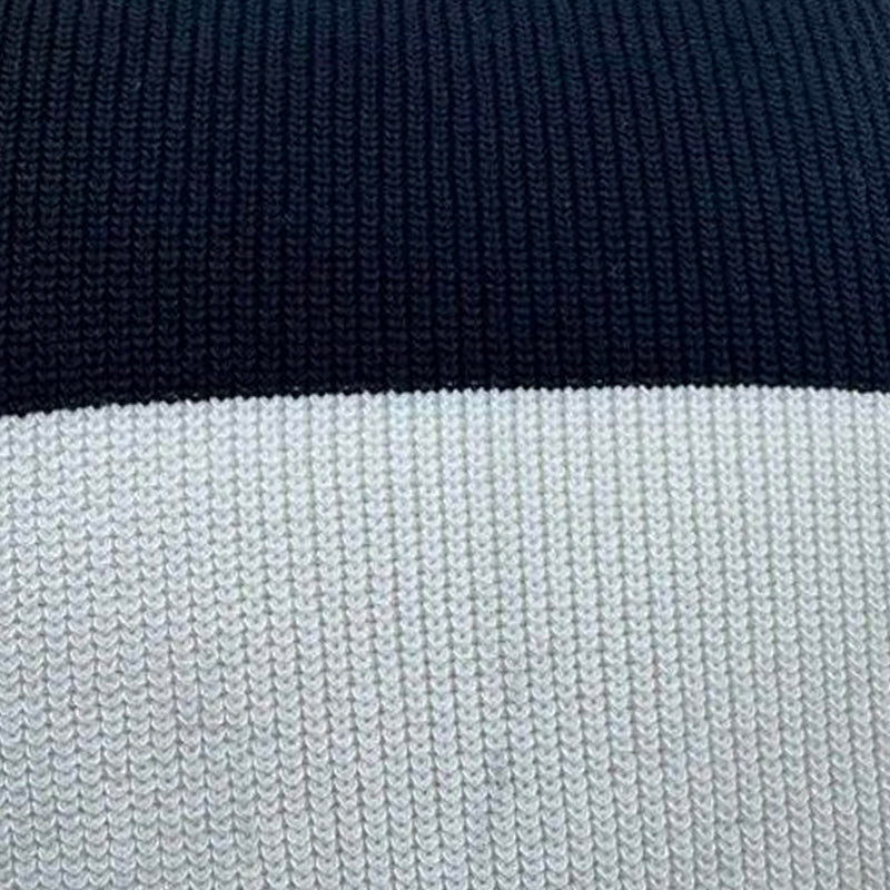 Męski Casual Sweter z Kontrastowymi Kolorami V-Neck Slim Fit Krótki Rękaw T-Shirt MTA1727C6M