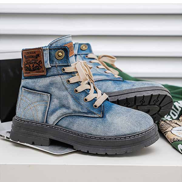 MĘSKIE DENIMOWE TRENDY WYSOKIE BOTKI MTA1880G8I