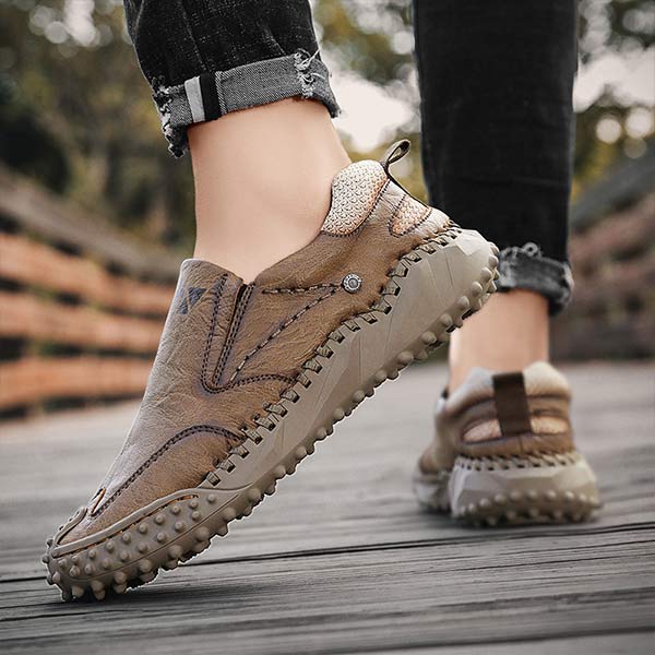 MĘSKIE RETRO SKÓRZANE BUTY Z KLAMRĄ 72615625