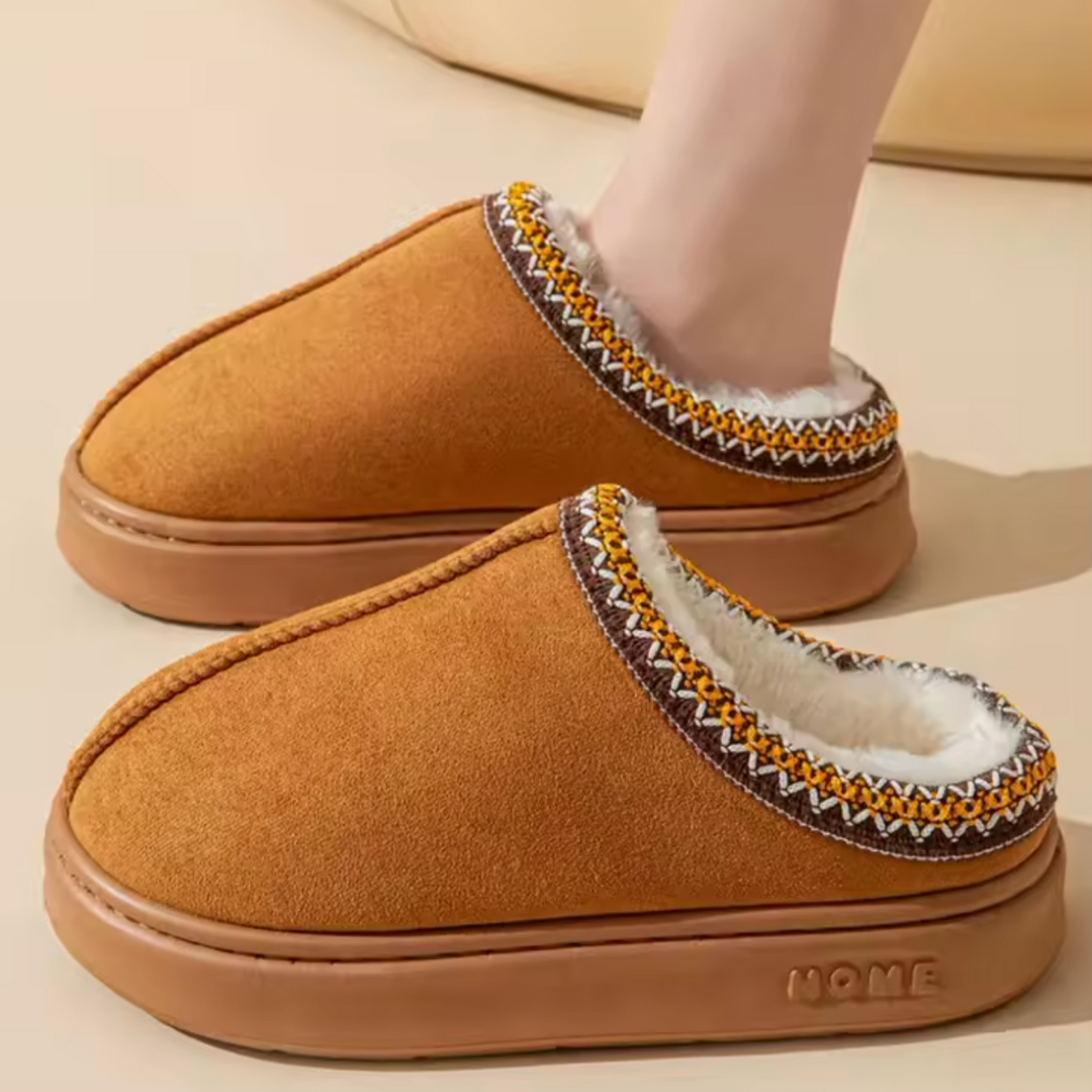 Monika – Wodoodporne Klapki z Ociepleniem