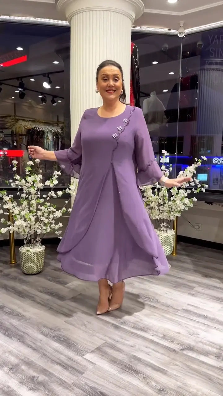 Marzenna | Midi sukienka – Szept elegancji