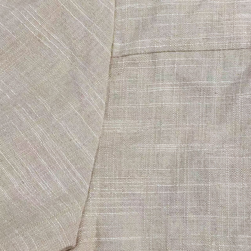 Męska Luźna Koszula z Lnianym Haftem i Długim Rękawem - Model 13095416M