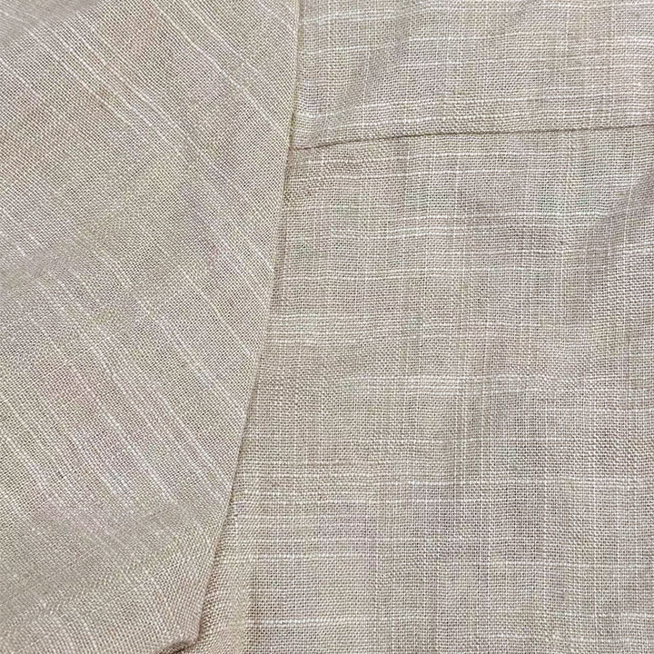 Męska Luźna Koszula z Lnianym Haftem i Długim Rękawem - Model 13095416M