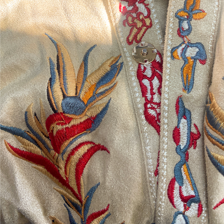 【24-godzinne wysyłanie】Męska retro westernowa koszula z krótkim rękawem, zamszowa, haftowana, idealna na wiosnę/lato MTA1533D2K