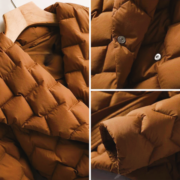 Annabel | Pikowana kurtka z paskiem