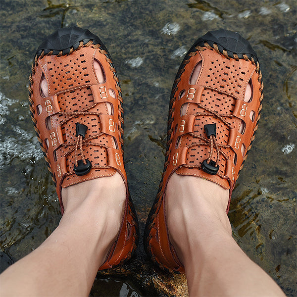 MĘSKIE SPORTOWE SKÓRZANE BUTY WODNE WĘDKARSKIE MTA0678F8I