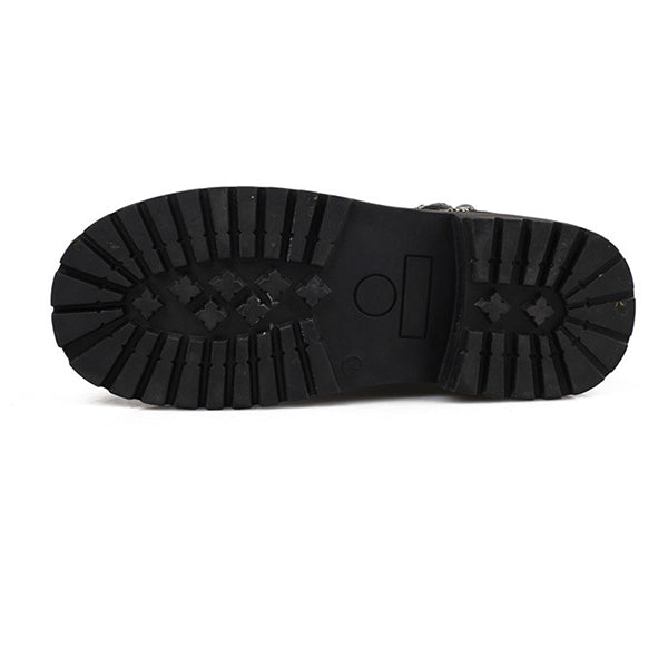 MĘSKIE BOTKI Z METALOWĄ KLAMRĄ W KSZTAŁCIE SZKIELETU MTA1716G2I