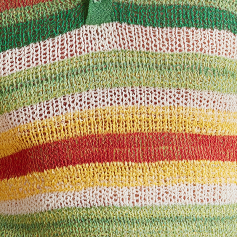 Męski sweter polo z kontrastowym paskiem MTA2942H3P