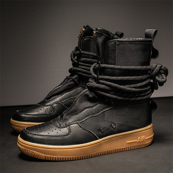 MĘSKIE PREMIUM BOTKI Z WYSOKIEJ SKÓRY PU MTA1872G0I