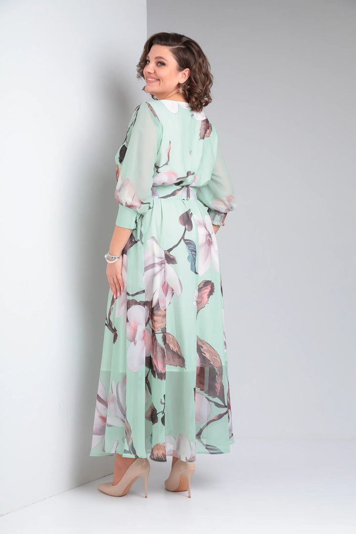 Marlena | Elegancka maxi sukienka w kwiaty