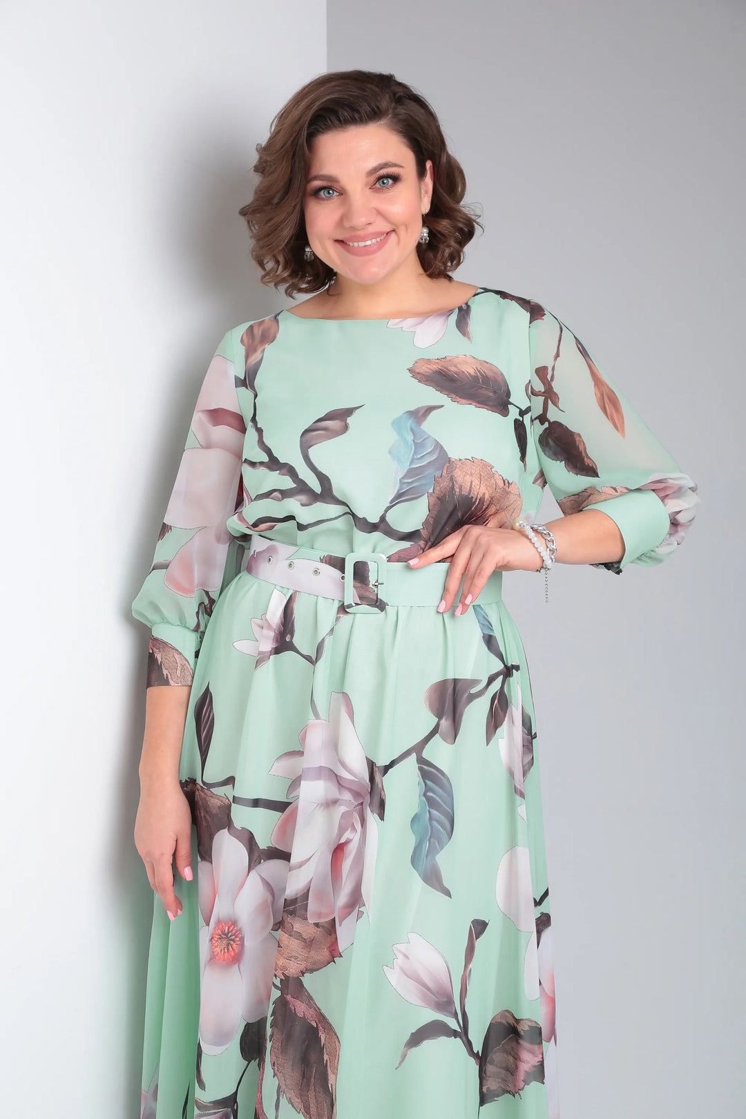 Marlena | Elegancka maxi sukienka w kwiaty