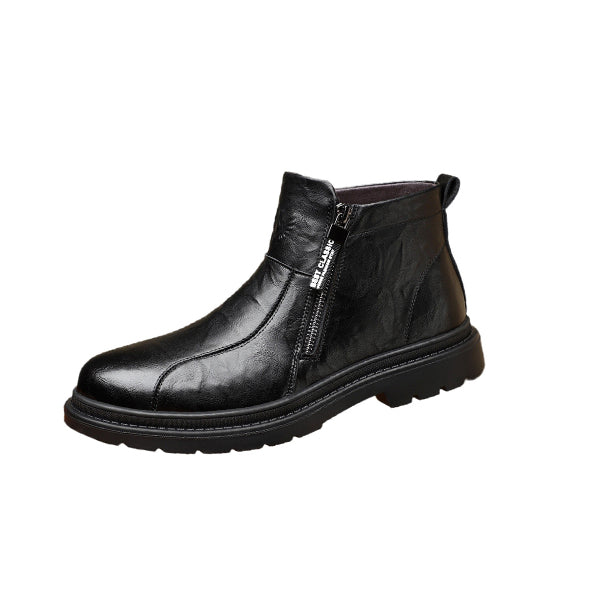 MĘSKIE BOTKI Z OKRĄGŁYM CZUBKIEM I BOCZNYM ZIPPEM MTA1709G6I