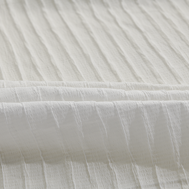 Męska jednolita koszula z długim rękawem z paskami - model 94598700Z