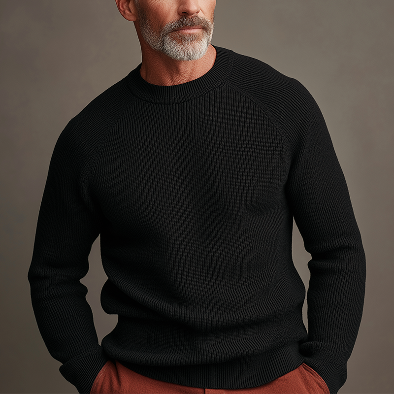 Męski Sweter z Waflową Strukturą MTA2752H1P