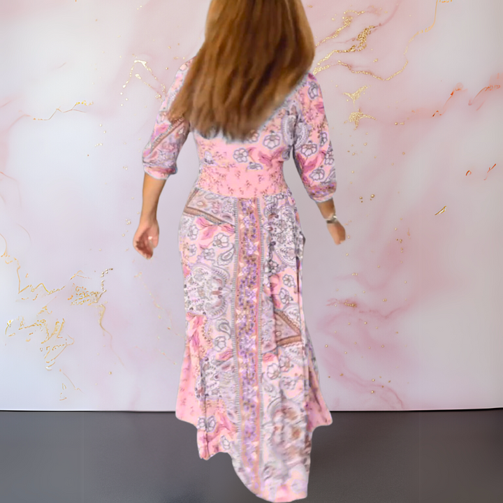 Genowefa | Maxi Sukienka Boho w Eleganckim Stylu