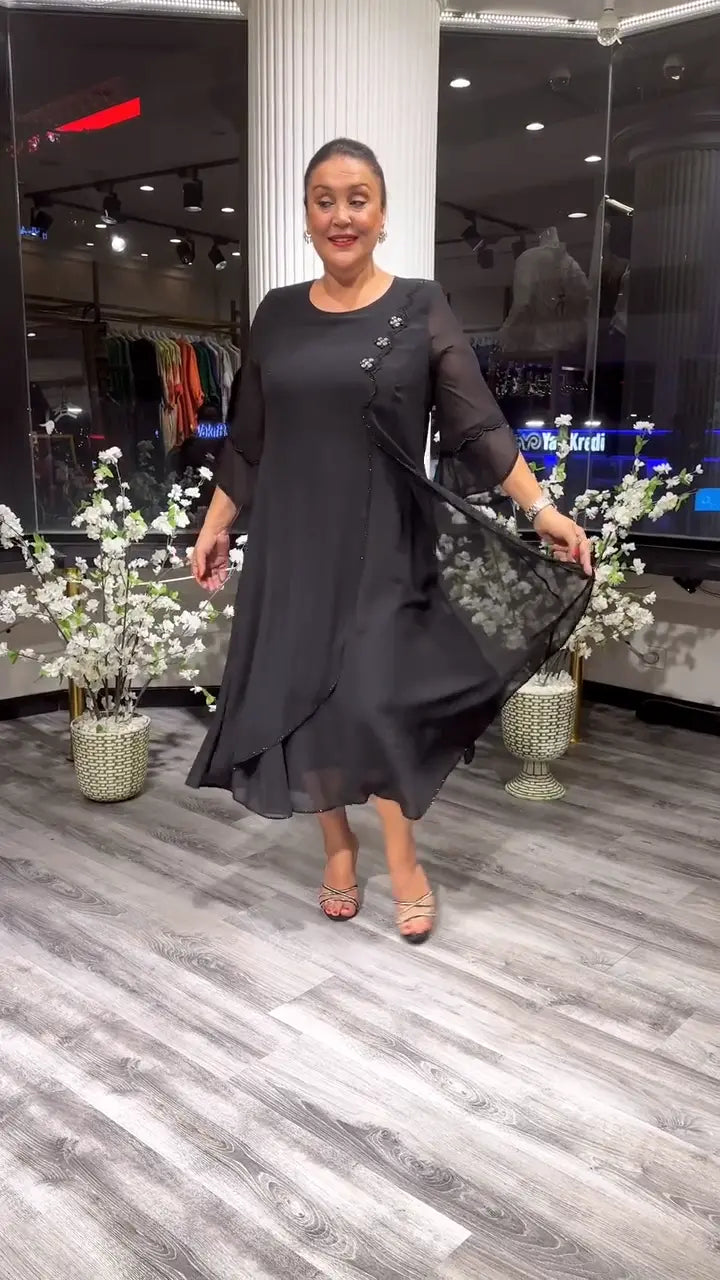 Marzenna | Midi sukienka – Szept elegancji