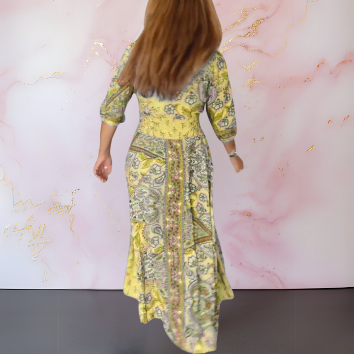 Genowefa | Maxi Sukienka Boho w Eleganckim Stylu