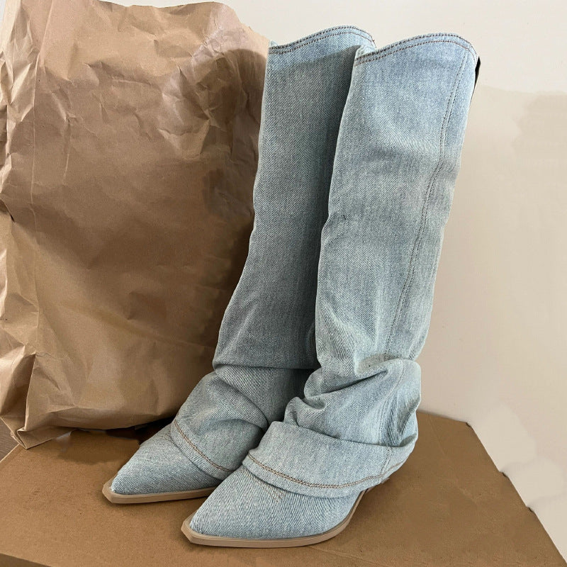 Mira – Zimowe Dżinsowe Botki dla Kobiet