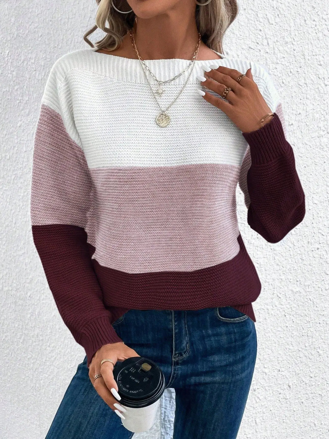 Amara™ | Stylowy sweter patchworkowy w trzech odcieniach