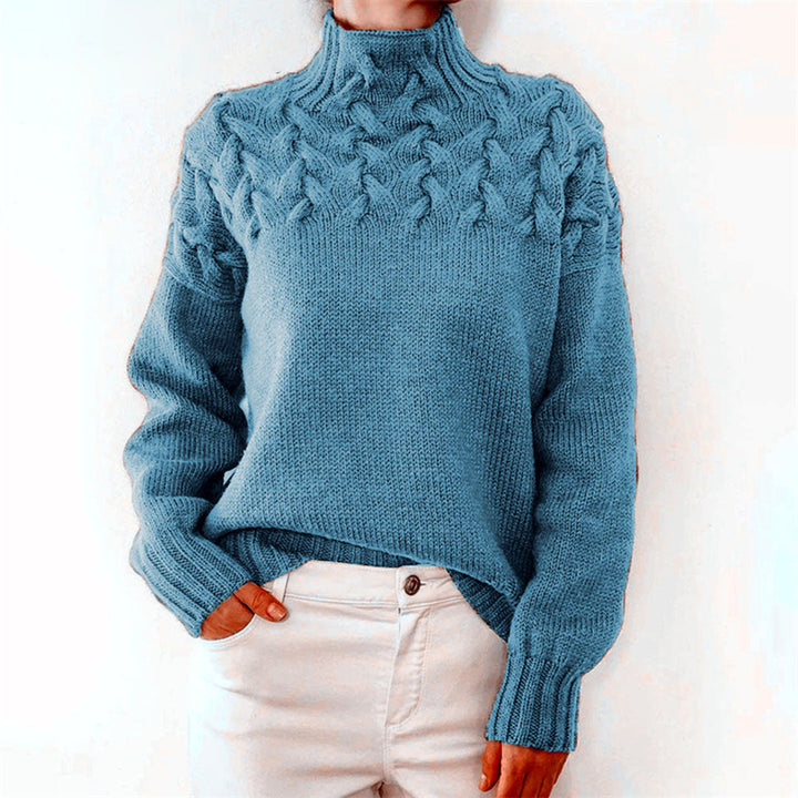 Kylie™ | Sweter pleciony z golfem