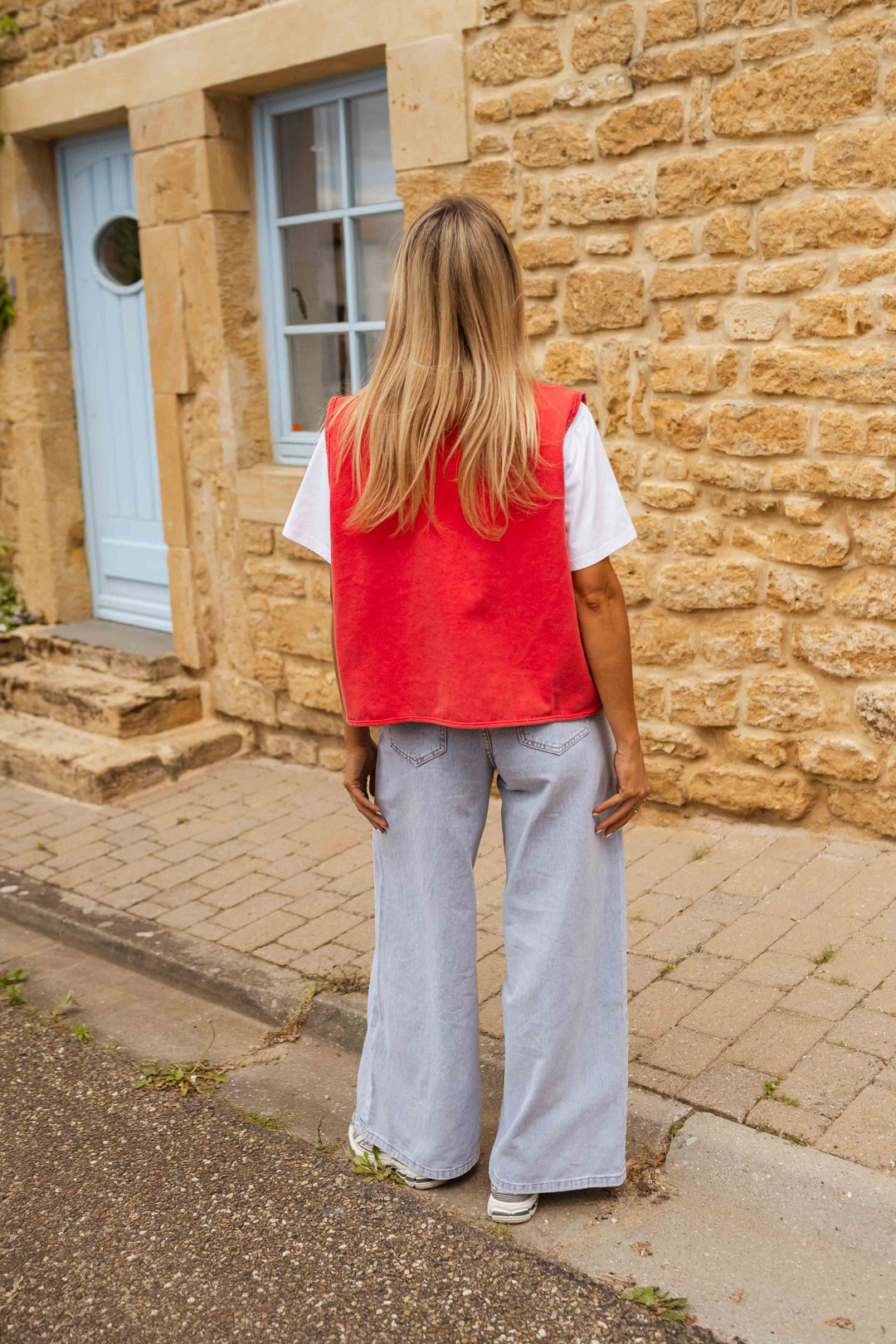 Žaneta | Luźna kamizelka z guzikami na co dzień