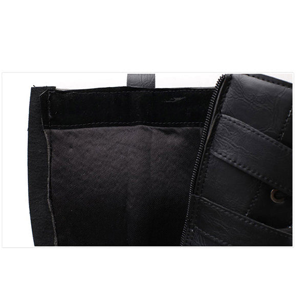 MĘSKIE BOTKI Z METALOWĄ KLAMRĄ W KSZTAŁCIE SZKIELETU MTA1716G2I