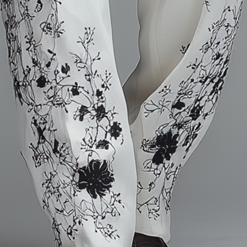 Męska Moda Proste Wzorzyste Spodnie Marynarka MTA1817H6P