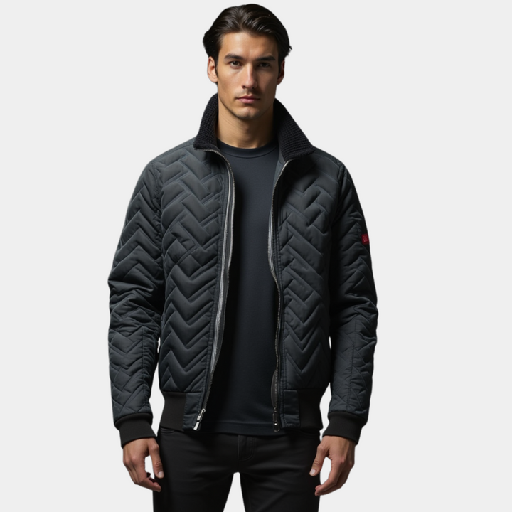 MILANTO | MĘSKI PŁASZCZ Z PASAMI