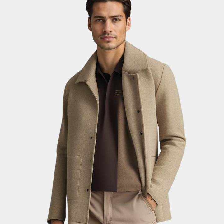 VENERIO | ELEGANCKI WEŁNIANY PŁASZCZ