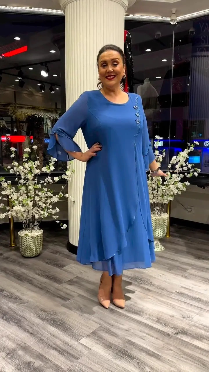 Marzenna | Midi sukienka – Szept elegancji