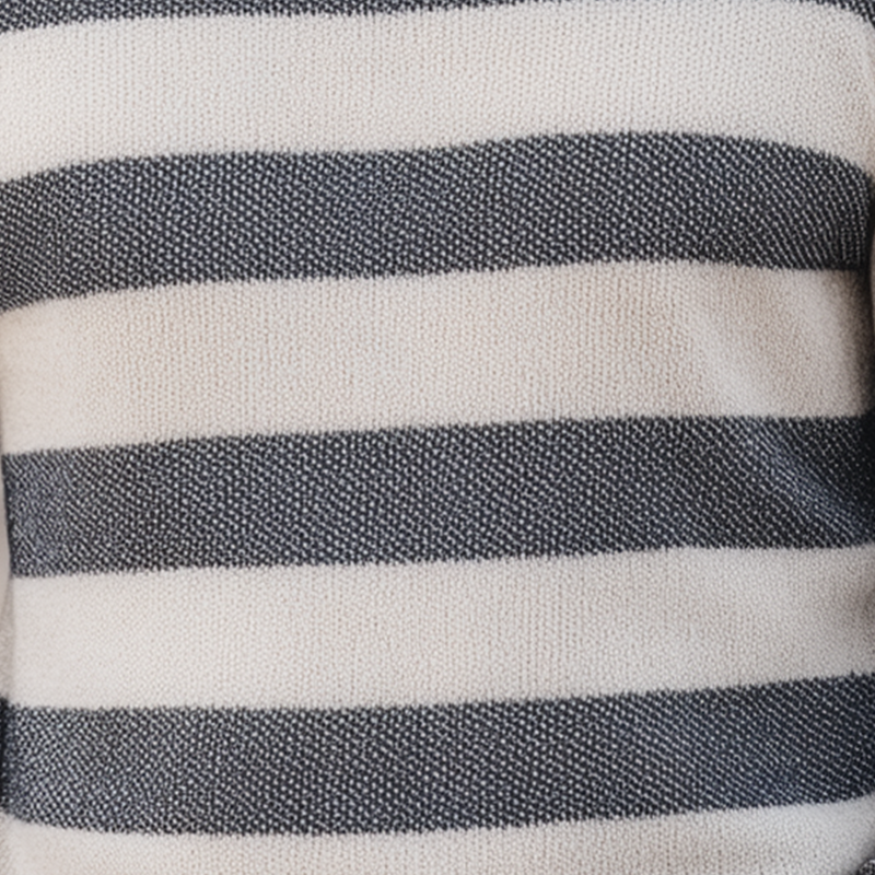 Męski Sweter w Paski z Długim Rękawem MTA1368H9P