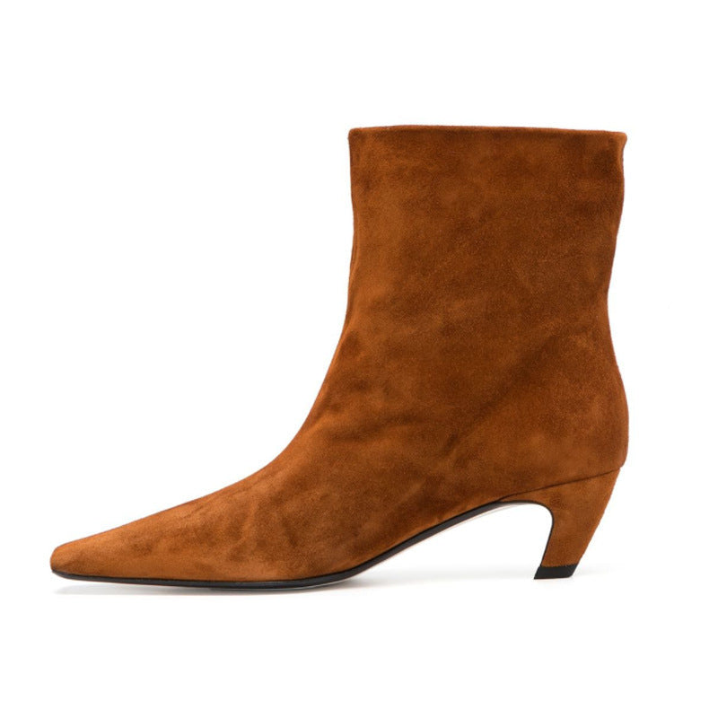 Isla – Eleganckie zimowe skórzane buty dla kobiet