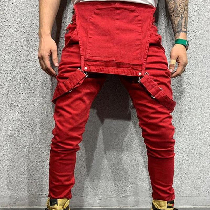 Męskie Spodnie Cargo w Jednolitej Wariancie 01703561X