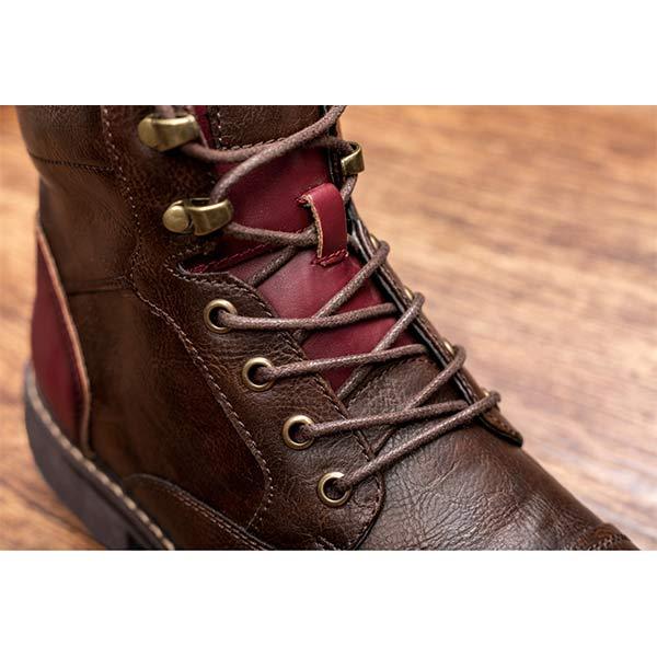 SHELBY | Męskie Botki Patchwork