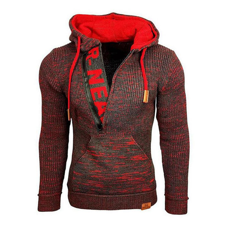 Męski Casual Długi Sweter z Kapturem 17002971M