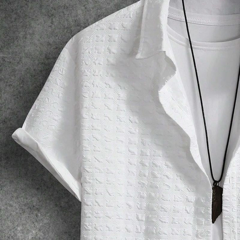 Męska krótko rękawowa koszula w kratę 65906540X