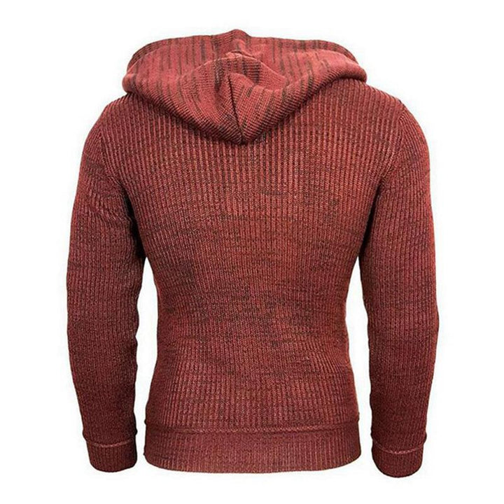 Męski Casual Długi Sweter z Kapturem 17002971M