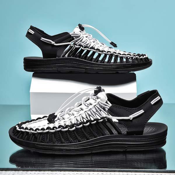 MĘSKIE RĘCZNIE TKANE SANDAŁY PLAŻOWE 53152187