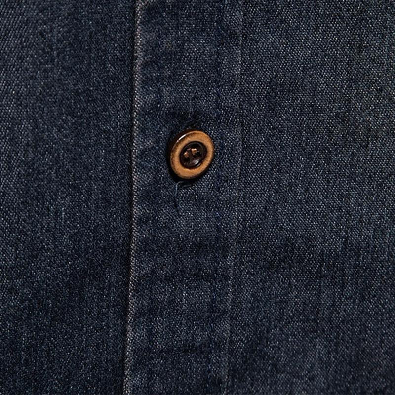 Męska Vintage Koszula Jeansowa z Klapami 89638435X
