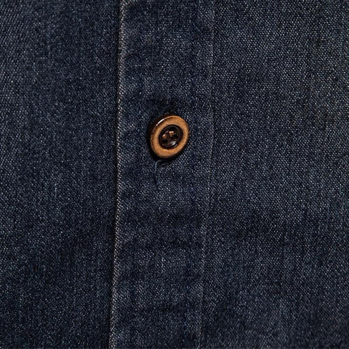Męska Vintage Koszula Jeansowa z Klapami 89638435X