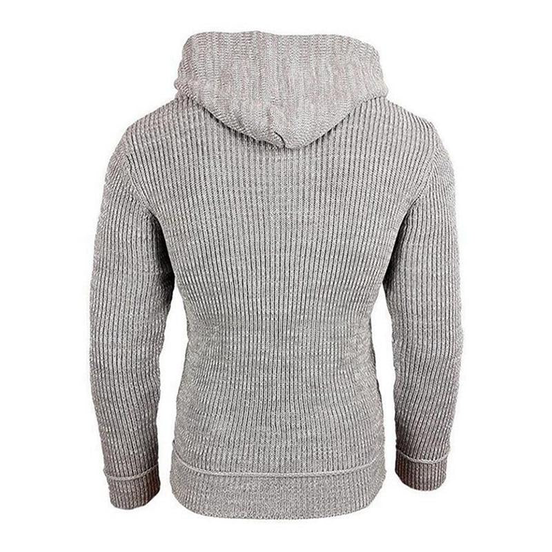 Męski Casual Długi Sweter z Kapturem 17002971M