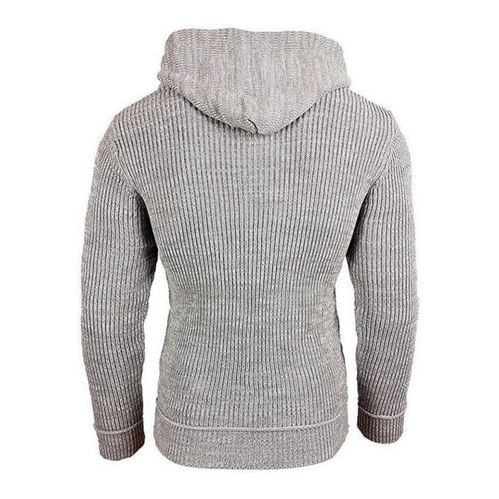 Męski Casual Długi Sweter z Kapturem 17002971M
