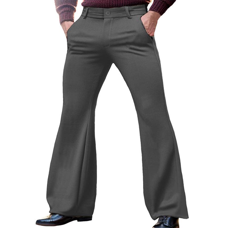 Męskie Slim Spodnie z Krzyżowymi Kieszeniami w Prostej Farbę 80467890M