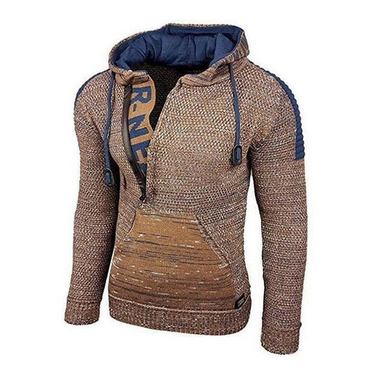 Męski Casual Długi Sweter z Kapturem 17002971M