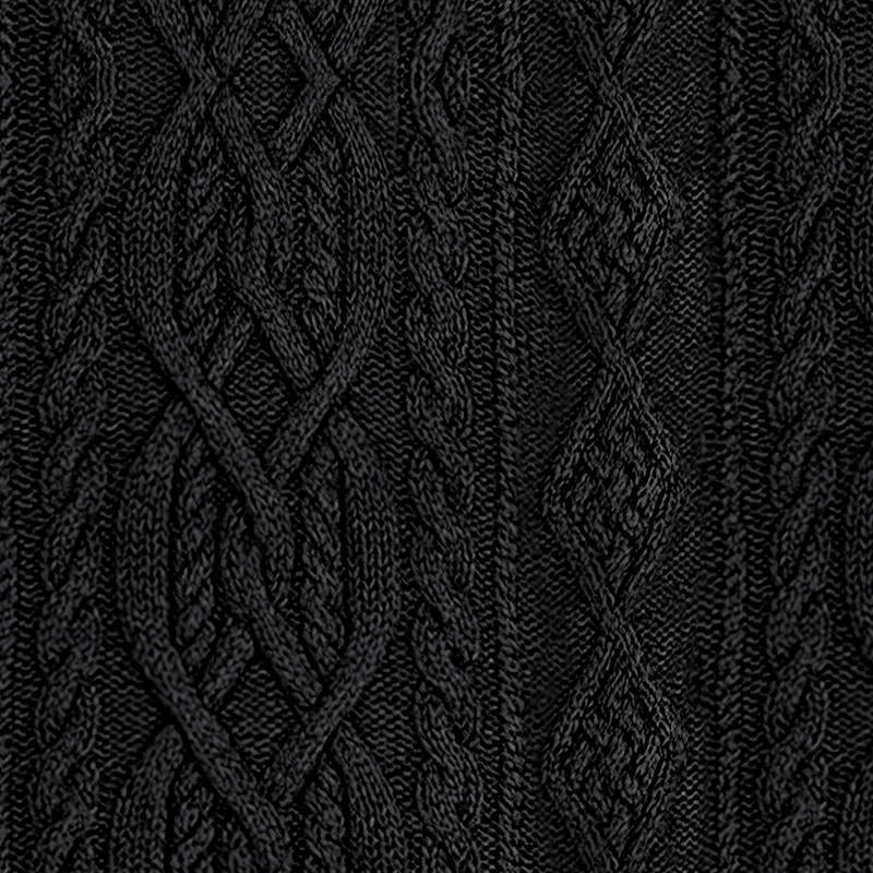 Męski vintage sweter pleciony z wysokim kołnierzem 63163731X