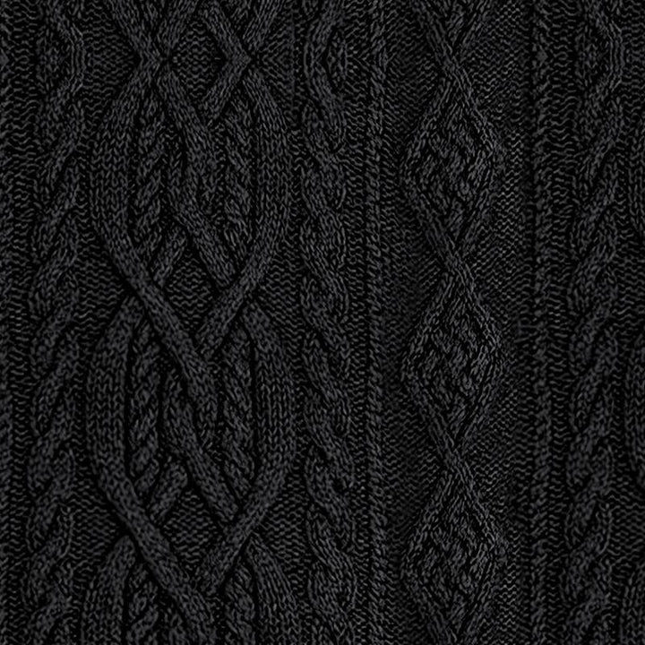 Męski vintage sweter pleciony z wysokim kołnierzem 63163731X