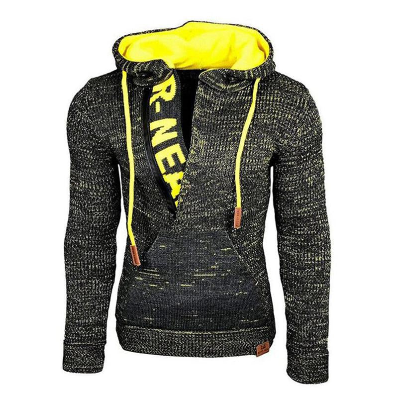 Męski Casual Długi Sweter z Kapturem 17002971M