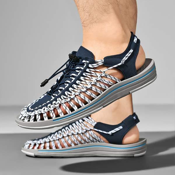 MĘSKIE RĘCZNIE TKANE SANDAŁY PLAŻOWE 53152187