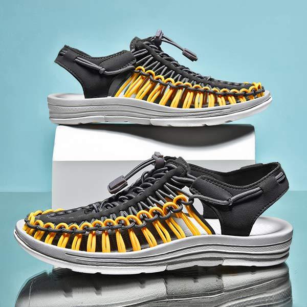 MĘSKIE RĘCZNIE TKANE SANDAŁY PLAŻOWE 53152187