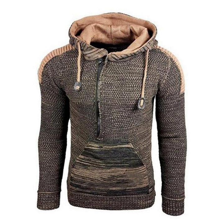 Męski Casual Długi Sweter z Kapturem 17002971M